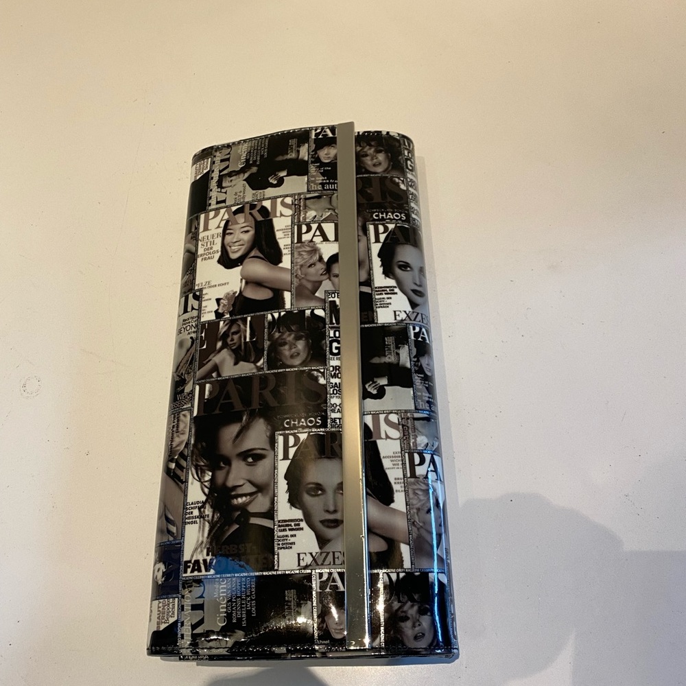 Vogue newspaper clutch